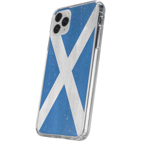 Scotland Flag Distressed iPhone 11 Pro Clear Case